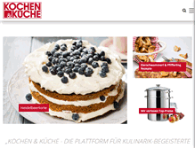 Tablet Screenshot of kochenundkueche.com